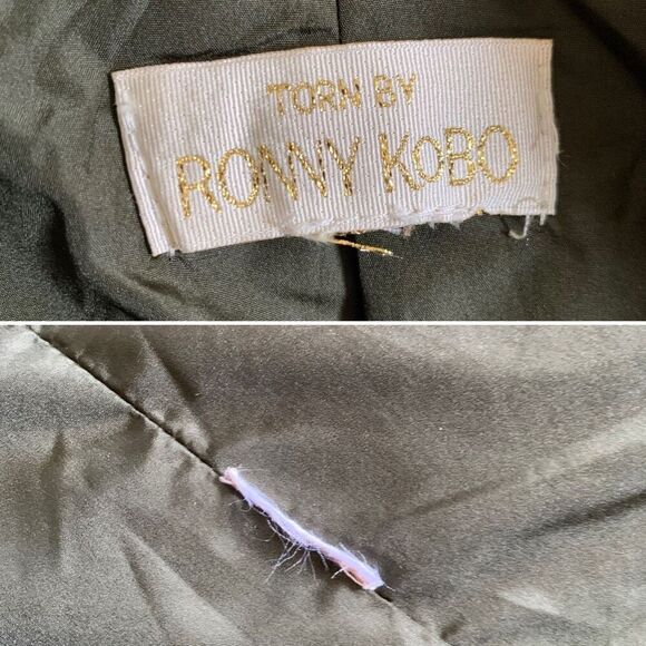 Torn by Ronny Kobo Anok Houndstooth‎ Blazer in Forest Combo Size L - Picture 10 of 12